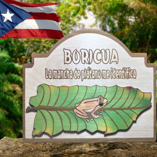 Mapa de Puerto Rico Decorativo